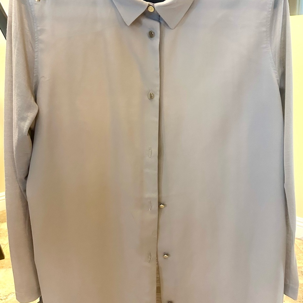 H&M Light Gray Blouse